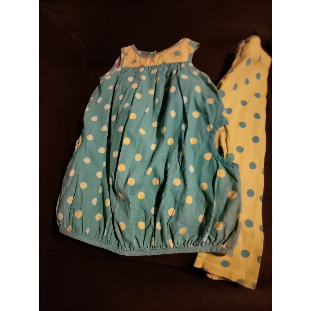 Gymboree color happy polka dot dress and leggings size 4t